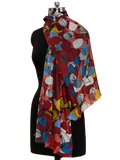Multi Women Woolen Fashion Scarf with Digital Print
