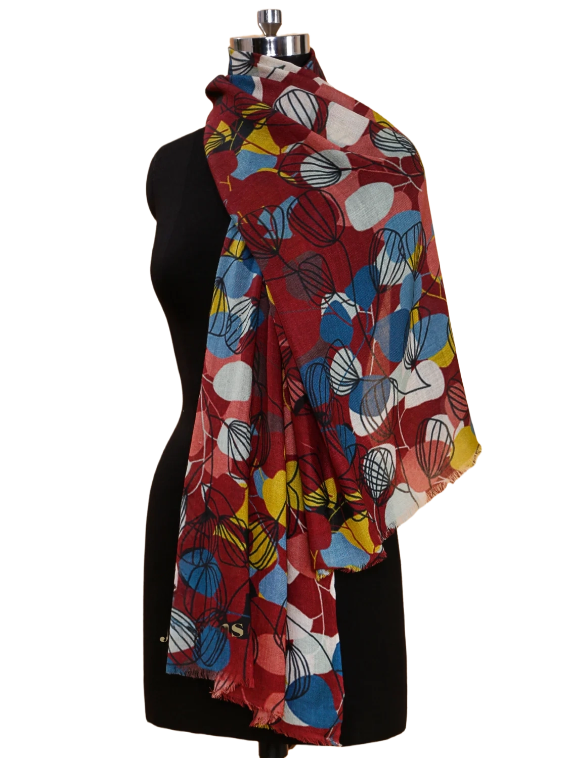 Multi Women Woolen Fashion Scarf with Digital Print