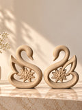 Premium Ceramic Swan Duo