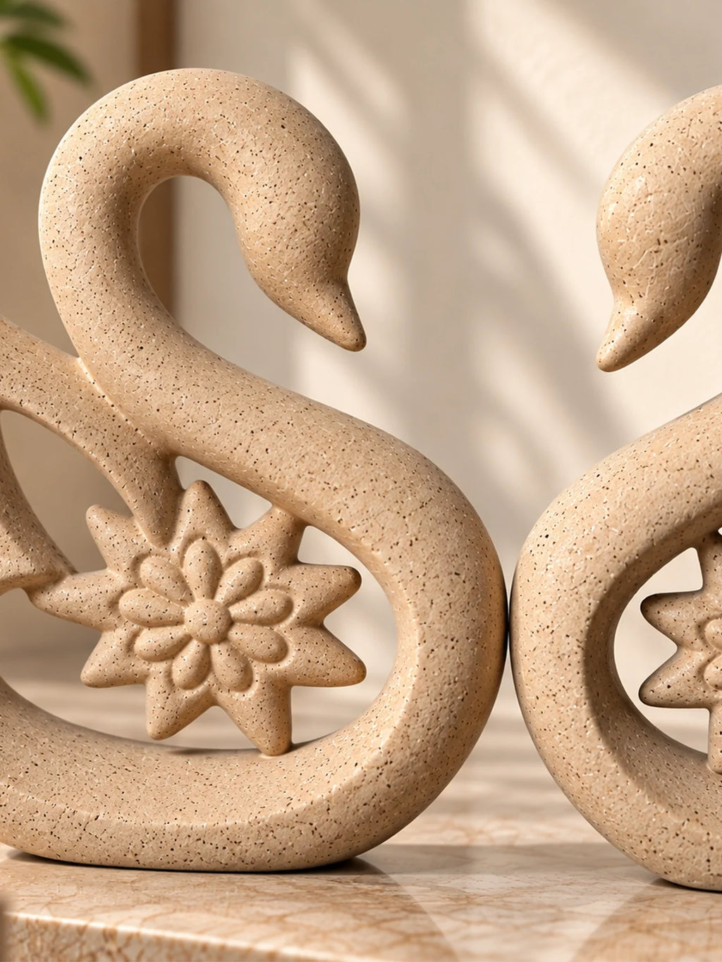 Premium Ceramic Swan Duo