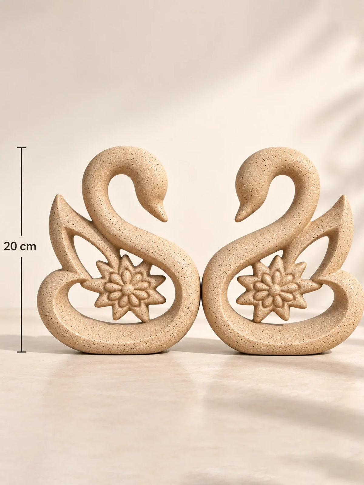 Premium Ceramic Swan Duo