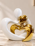 Romantic Heart Lover Sculpture