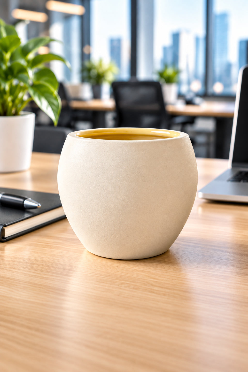 Oval Planter | Off White | 31 cm