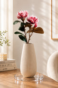 Artificial Magnolia Flower Branch | Dark Red | 76 cm