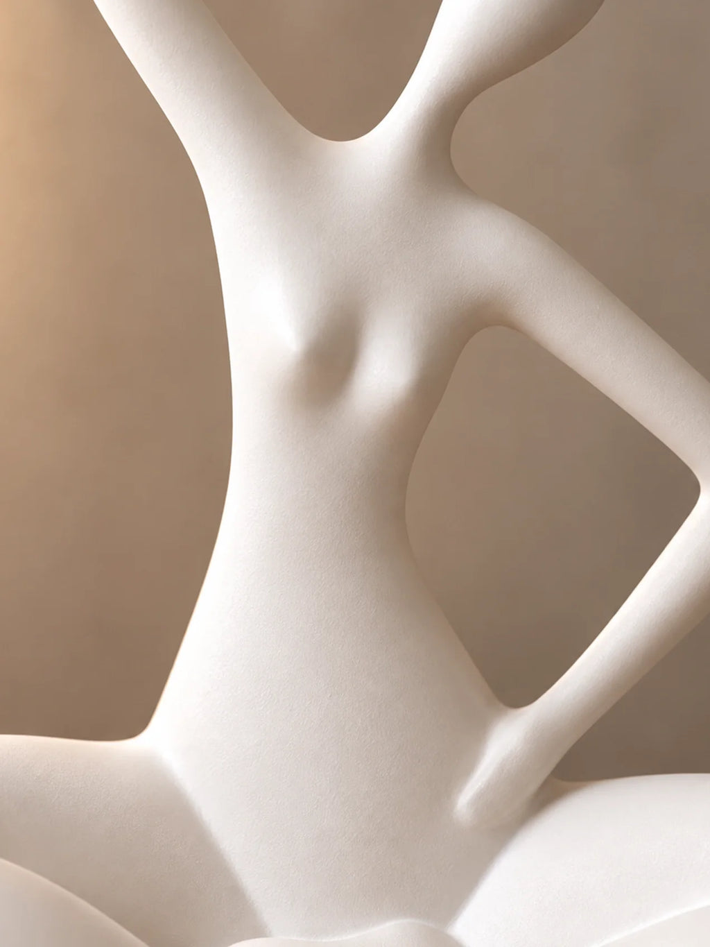 Blissful Yoga Sculpture | White | 25 cm