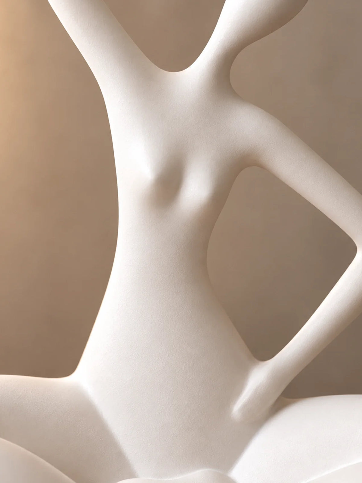 Blissful Yoga Sculpture | White | 25 cm
