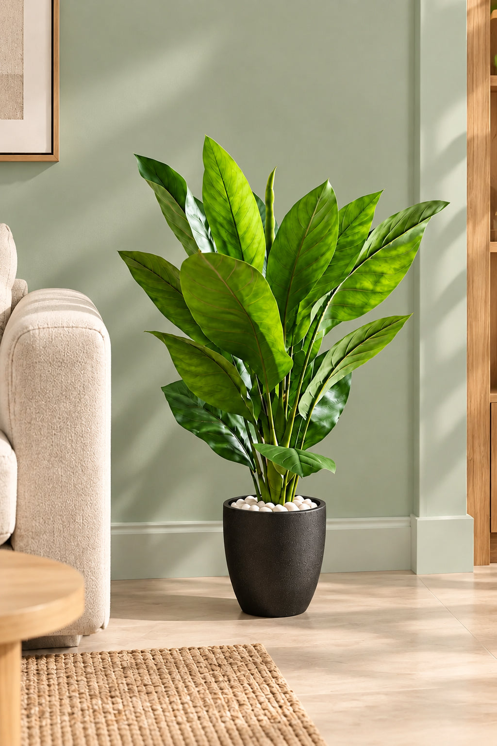 Artificial Jiamei Tourist Banana Plant | 100 cm | With Basic Pot